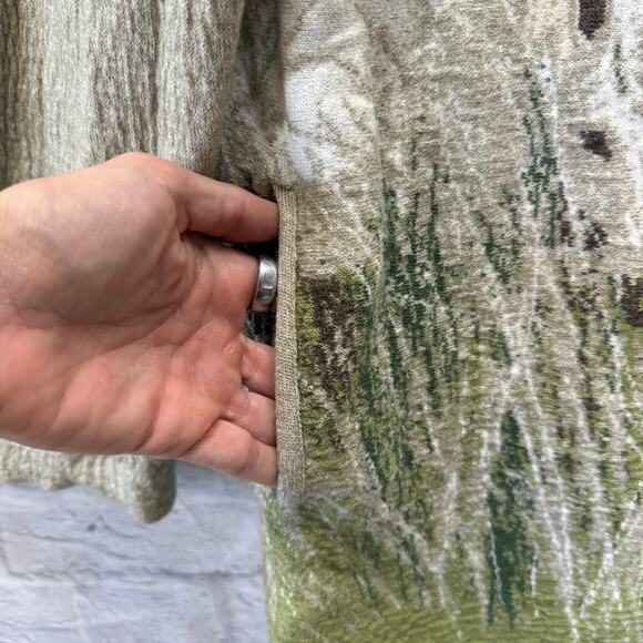 Geiger Womens Blazer Knitted Cardigan Wool Horses Design Size US L EU 42 $430 - Picture 5 of 11